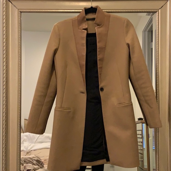 allsaints camel coat